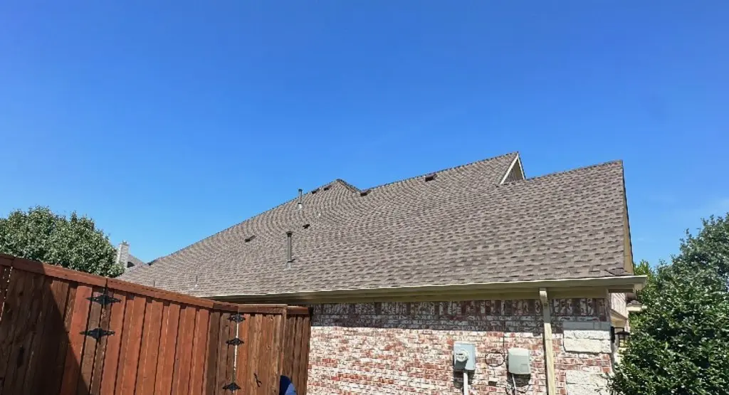 Completed roof replacement project in Greenfield